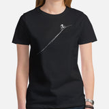 Mountain Bike Shirt - Biking Shirt - Presents for Cyclists, Bike Riders - Funny Cycling T-Shirt - MTB T-Shirt - Minimal Cycopath T-Shirt - Black, Women