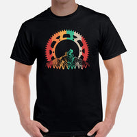 Mountain Bike Shirt - Biking Shirt - Presents for Cyclists, Bike Riders - Funny Cycling T-Shirt - MTB T-Shirt - Vinatge Cycling Gear Shirt - Black, Men