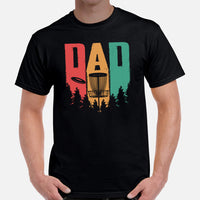 Disk Golf Shirt - Gift for Disc Golfer - Disc Golf Apparel & Attire - Disc Golf T-Shirt - Disk Golf Gifts - Vintage Disc Golf Dad T-Shirt - Black, Men