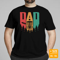 Disk Golf Shirt - Gift for Disc Golfer - Disc Golf Apparel & Attire - Disc Golf T-Shirt - Disk Golf Gifts - Vintage Disc Golf Dad T-Shirt - Black, Plus Size