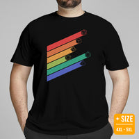DnD & RPG Games T-Shirt - Christmas Gaming Gift Ideas for Him & Her, Typical Gamers & Game Lovers - Retro D&D Dices Aesthetic Shirt - Black, Plus Size