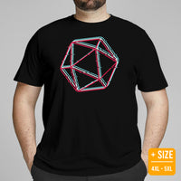 DnD & RPG Games T-Shirt - Gaming Gift for Him & Her, Typical Gamers & Game Lovers - Game Day Shirt - D&D Dice Vaporwave Aesthetic Shirt - Black, Plus Size