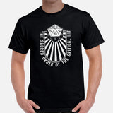 DnD & RPG Games T-Shirt - Gaming Gift Ideas for Him & Her, Typical Gamers & Game Lovers - The Sacred Order of The Critical Hit Shirt - Black, Men