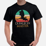 DnD & RPG Games T-Shirt - Xmas Gaming Gift Ideas for Him & Her, Typical Gamers & Game Lovers - Vintage Dungeon Master Aesthetic Shirt - Black, Men