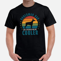 Doberman Dog Themed Clothes & Attire - Gifts for Dog Dads & Lovers - Funny Canine Tee Shirts & Outfit For Humans - Doberman Dad T-Shirt - Black, Men