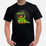 Doberman Dog Themed Clothes - Cute Alligator Costume T-Shirt - Gifts for Dog Moms, Dads & Lovers - Funny Canine Tee Shirts For Humans - Black, Men
