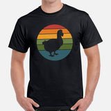 Dodo Retro Aesthetic T-Shirt - Extinct Flightless Bird & Animals, Endangered Species Shirt - Cottagecore Granola Tee for Ornithologist - Black, Men