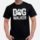 Dog & Canine Themed Clothes & Attire - Cute Dog Tee Shirt & Outfit For Humans - Presents for Dog Moms & Dads - The Dog Walker T-Shirt - Black, Men