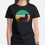 Ferret Retro Aesthetic T-Shirt - Fuzzy Sable, Weasel Shirt - Gift for Ferret Parents & Animal Lovers - Mustela Rescue & Adoption Tee - Black, Women