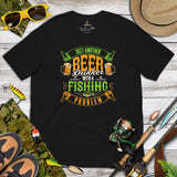 Fishing & PFG T-Shirt - Gift for Fisherman, Beer Lovers - Master Baiter Shirt - Just Another Beer Drinker With A Fishing Problem Shirt - Black