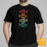 Fishing & PFG T-Shirt - Gift for Fisherman - Performance Fishing Gear - Master Baiter Shirt - Crapie Fishing 80s Retro Aesthetic Shirt - Black, Plus Size