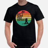 Fishing & PFG T-Shirt - Ideal Gift for Fisherman - Bass Masters & Pros Shirt - Fly Fishing Shirt - Eat Sleep Fish Repeat Shirt - Black, Men