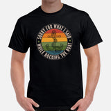 Fishing & Vacation Outfit - Boat Party Attire - Gift for Boat Owner, Fisherman - Retro Sorry For What I Said While Docking The Boat Tee - Black, Men