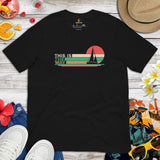 Sailboat T-Shirt - Sailing Boat T-Shirt - Cruise T-Shirt, Boat Party Outfit - Gift for Boat Owner, Cruiser - Retro This Is The Way T-Shirt - Black