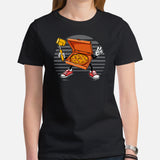 Foodie Gift Ideas, Presents For Foodies, Pizza Makers, Junk Food Lovers - Pizza Shirts & Clothes - Pizza Taking A Selfie Tee Shirt - Black, Women