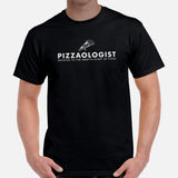 Foodie Gift Ideas, Presents For Foodies, Pizza Makers & Junk Food Lovers - Pizza Shirts, Outfit & Clothes - Pizzaologist Tee Shirt - Black, Men