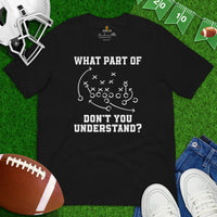 Football Fanatic Vintage Graphic T-Shirt - Gift Ideas for Football Fans - Game Day Tee - Funny What Part Of Don't You Understand Shirt - Black