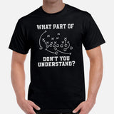 Football Fanatic Vintage Graphic T-Shirt - Gift Ideas for Football Fans - Game Day Tee - Funny What Part Of Don't You Understand Shirt - Black, Men