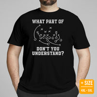 Football Fanatic Vintage Graphic T-Shirt - Gift Ideas for Football Fans - Game Day Tee - Funny What Part Of Don't You Understand Shirt - Black, Plus Size