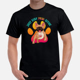 Frenchie Dog Themed Clothes & Attire - Canine Tee Shirts For Humans - Gifts for Dog Moms, Dads & Lovers - Just Stay Paw-sitive T-Shirt - Black, Men