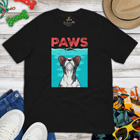 Frenchie Dog Themed Clothes & Attire - Canine Tee Shirts & Outfit For Humans - Gifts for Dog Moms, Dads & Lovers - The Paws T-Shirt - Black