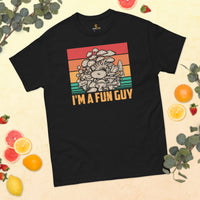 Camping & Hiking T-Shirt - Mushroom Shirt - Presents, Gift Ideas for Campers, Outdoorsmen, Hikers, Nature Lovers - I'm A Fun Guy T-Shirt - Black