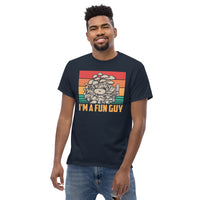 Camping & Hiking T-Shirt - Mushroom Shirt - Presents, Gift Ideas for Campers, Outdoorsmen, Hikers, Nature Lovers - I'm A Fun Guy T-Shirt - Navy