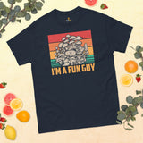 Camping & Hiking T-Shirt - Mushroom Shirt - Presents, Gift Ideas for Campers, Outdoorsmen, Hikers, Nature Lovers - I'm A Fun Guy T-Shirt - Navy