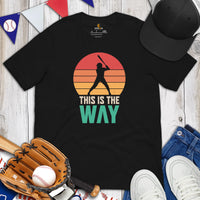 Funny Baseball T-Shirt - Gift Ideas for Him & Her, Baseball Lovers & Enthusiasts - This Is The Way Tee - Game Day Tees for Men & Women - Black