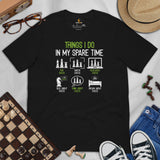 Funny Chess T-Shirt - Christmas & Birthday Gift Ideas For Him & Her, Chess Player & Lover - Things I Do In My Spare Time Shirt - Black