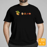 Funny Day Drinking T-Shirts - Beer Themed Shirt - Gift Ideas, Presents For Beer Lovers & Brewers - Oktoberfest Pacman Inspired T-Shirt - Black, Plus Size