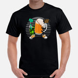 Funny Day Drinking Tee Shirts - Beer Themed Shirt - Gift Ideas, Presents For Beer Lovers & Brewers - Cute Beer Taking A Selfie T-Shirt - Black, Men