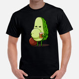 Funny Day Drinking Tee Shirts - Beer Themed Shirt - Presents For Craft Beer Lovers & Snobs, Brewers - Cute Dad Bod Avocado Inspired Tee - Black, Men