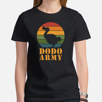 Funny Video Game T-Shirt - Christmas & Birthday Gaming Gift Ideas For Him, A Typical Gamer & Video Game Lovers - Dodo Army Shirt - Black, Women