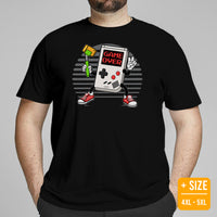 Funny Video Game T-Shirt - Christmas Gaming Gift For Him & Her, A Typical Gamer & Game Lovers - Game Controller Taking A Selfie Shirt - Black, Plus Size