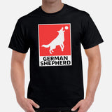 German Shepherd Dog Themed Clothes & Attire - Gifts for GSD K9 Dog Lovers - Funny Canine Tee Shirts For Humans - GSD Training T-Shirt - Black, Men