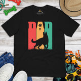 German Shepherd Dog Themed Clothes - Gifts for GSD K9 Dog Dads & Lovers - Canine Tee Shirts For Humans - Vintage GSD Dad T-Shirt - Black