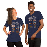Bookish T-Shirt - Presents, Gift Ideas for Book Lovers, Readers, Bookworms, Librarian - Booklovers Tee - Things I Do In My Spare Time Shirt - Navy, Unisex