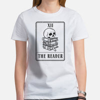 Gift for Book Lover, Book Nerd - The Reader Tarot Card Bookish Shirt for Bookworms, Avid Readers - Embrace the Magic of Books and Tarot