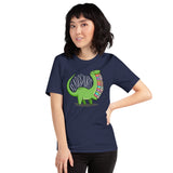 Gift for Book Lover - Readosaurus Bookish Shirt - Adorable Dinosaurus Tee for Bookworms, Librarians - Embrace Inner Bookish Beast - Navy