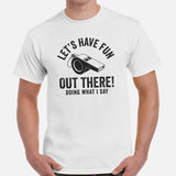 Gift Ideas for Basketball Lovers, Coach & Players - Senior Night, Game Outfit & Attire - Let's Have Fun Out There T-Shirt - White, Men