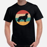 Golden Retriever Dog Themed Clothes & Attire - Gift for Dog Moms, Dads & Lover - Canine Tee Shirts For Humans - 80s Retro Vibe T-Shirt - Black, Men