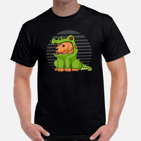 Golden Retriever Dog Themed Clothes - Cute Alligator Costume T-Shirt - Gifts for Dog Moms, Dads & Lovers - Canine Tee Shirts For Humans - Black, Men