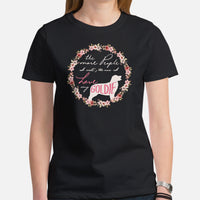 Golden Retriever Dog Themed Clothes - Gifts for Dog Lovers - Funny Canine Tee Shirts For Humans - The More I Love My Goldie T-Shirt - Black, Women