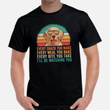Golden Retriever Dog Themed Clothes - Gifts for Dog Moms, Dads & Lovers - Canine Tee Shirts For Humans - I'll Be Watching You T-Shirt - Black, Men