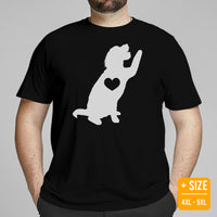Goldendoodle Dog Themed Clothes & Attire - Funny Canine Tee Shirts For Humans - Gifts for Dog Lovers - Cute Doodle High-fives T-Shirt - Black, Plus Size