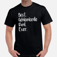 Goldendoodle Dog Themed Clothes - Funny Canine Tee Shirts For Humans - Gifts for Dog Dads & Lovers - Best Doodle Dad Ever T-Shirt - Black, Men