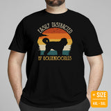 Goldendoodle Dog Themed Clothes - Funny Canine Tee Shirts For Humans - Gifts for Dog Lovers - Easily Distracted By Goldendoodles Shirt - Black, Plus Size
