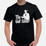 Golf Tee Shirt & Outfit - Unique Bday, Christmas & Father's Day Gift Ideas for Guys & Men, Golfers & Golf Lover - The Golf Father Tee - Black, Men