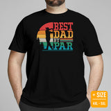 Vintage Golf Tee - Cool Golf Gifts for Dad, Male Golfers & Golf Lovers - Funny Golf Shirts, Attire & Outfit - Retro Best Dad By Par T-Shirt - Black, Plus Size